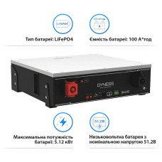 Акумуляторна батарея Dyness DL5.0C 51,2 В 100 А·год LiFePO4 з підігрівом