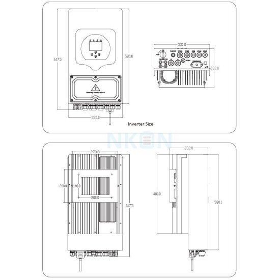 Гібридний інвертор Deye SUN-6K-SG05LP1-EU-AM2-P Гібридний інвертор Deye SUN-6K-SG05LP1-EU-AM2-P