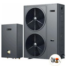 Інверторний тепловий насос для дому Aquaviva Plus 16 (15.57 кВт), циркуляційний насос + триходовий клапан
